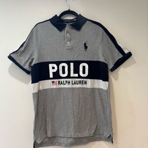 Ralph Lauren Gray and Navy Polo Shirt for Men